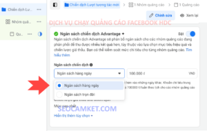 Xác định ngân sách chạy quảng cáo