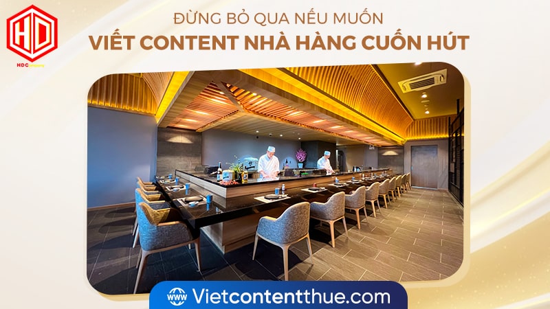 Làm sao để viết content nhà hàng cuốn hút độc giả?