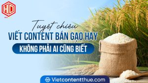 Viết Content bán gạo cần có tuyệt chiêu để bài viết trở nên hay và sinh động